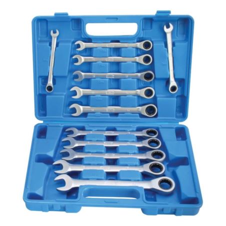 12pc Ratchet Ring Combination Spanner Set