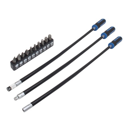 13PCS FLEXI-SHAFT SCREWDRIVER SET WITH BITS