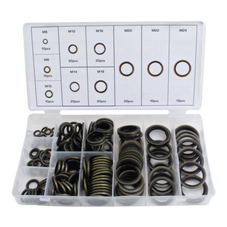 150PCS. BONDED SEAL GASKET ASSORTMENT