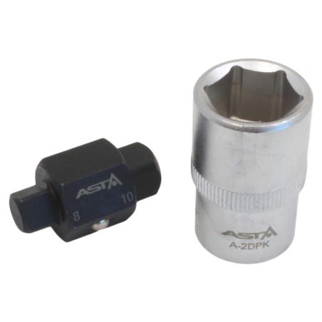 2PCS OIL DRAIN PLUG KEY SET (1/2”DR.X17MM+S8*S10*32MML)