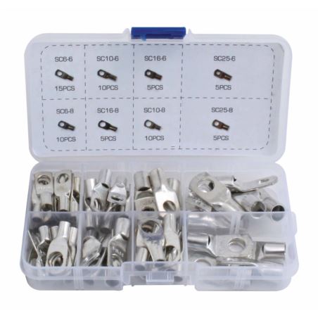 65 pcs COPPER TUBE TERMINALS BATTERY