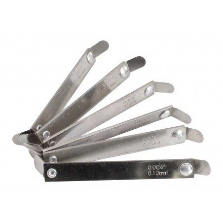 6PC VALVE CLEARANCE GAUGE SIZE: 0.10mm-0.13mm