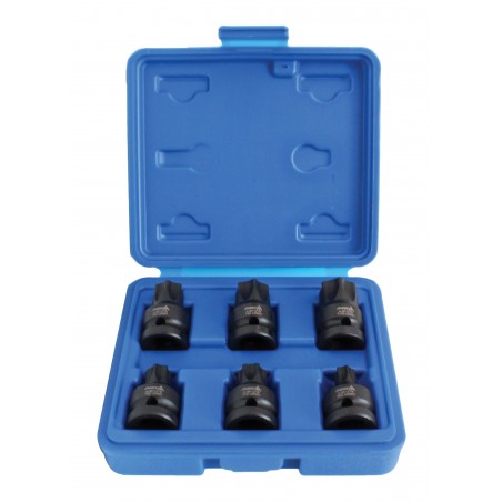 6PCS 1/2" DR. TORX IMPACT BIT SOCKET SET