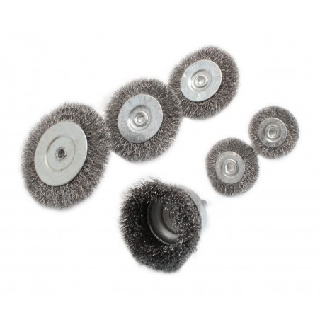 6pcs Shaft Steel Brush Set