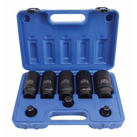 8PCS 1/2" DR 12PT SHAFT SOCKET SET