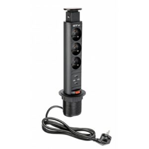 Pull-out desk outlet fi 60