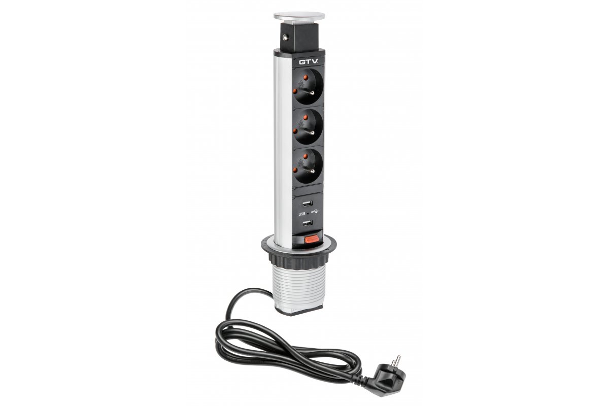 Pull-out desk outlet fi 60