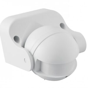 Microwave motion sensor CM-1, max. 1200 W, detection angle 180°, range 1-8 m ± 1.5-3.5 m, IP44, white