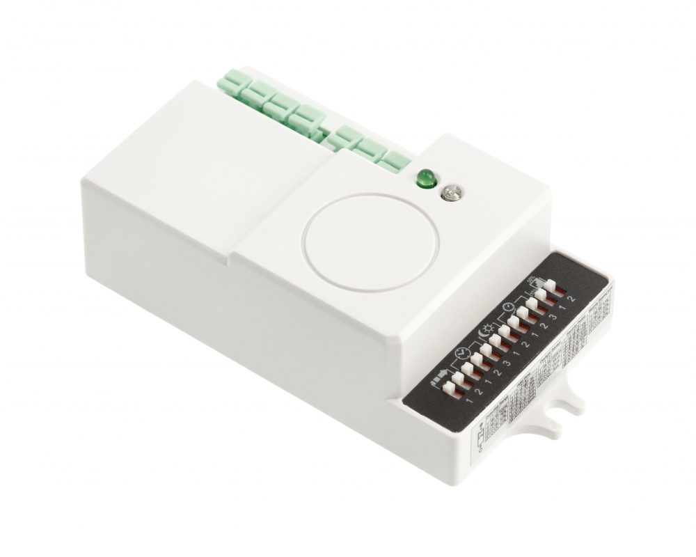 Microwave motion sensor CM-13-DIM, max. 600 W, detection angle 360°, range 15 m ± 1.5-8 m