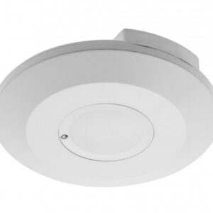Microwave motion sensor CM-3 MINI, max. 2000 W, detection angle 360°, range 1-8 m ± 2-6 m, IP20, white