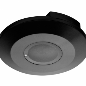 Microwave motion sensor CM-3 MINI, max. 2000 W, detection angle 360°, range 1-8 m ± 2-6 m, IP20, black
