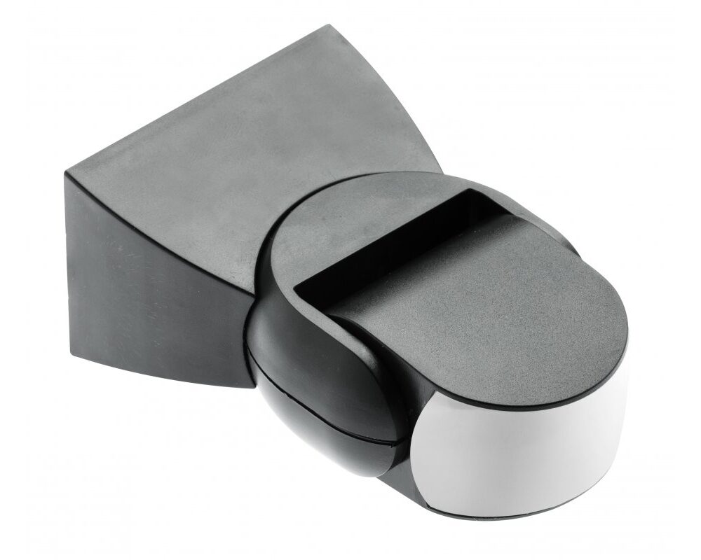 Microwave motion sensor CM-9, max. 1200 W, detection angle 180°, range 5-15 m ± 1.5-3.5 m, IP65, black