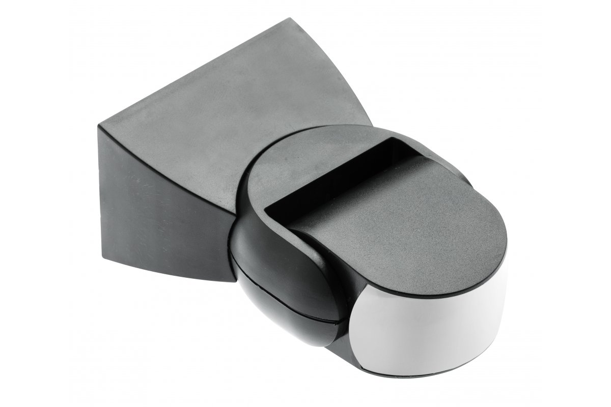 Microwave motion sensor CM-9, max. 1200 W, detection angle 180°, range 5-15 m ± 1.5-3.5 m, IP65, black