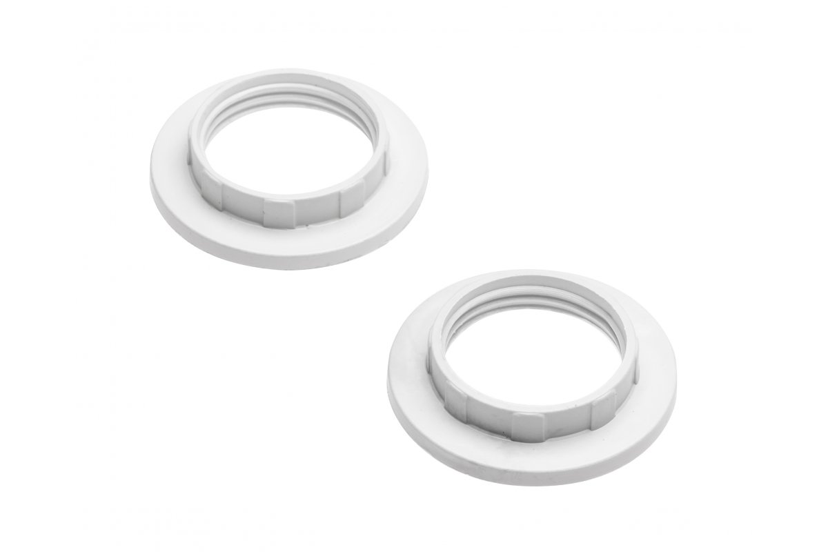 Ring for socket E14, 1 set = 2 pcs, white