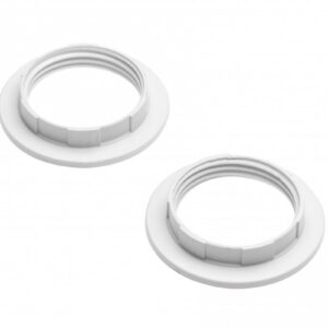Ring for socket E27, 1 set = 2 pcs, white