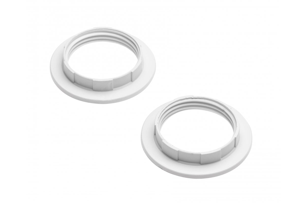 Ring for socket E27, 1 set = 2 pcs, white