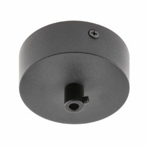 Cover plate for pendant luminaires with terminal block and cable, 80x28 mm, black