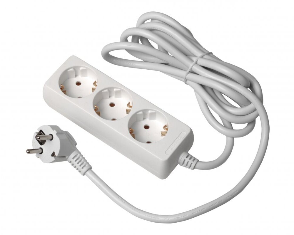 Extension cord schuko 3 sockets, 3 m