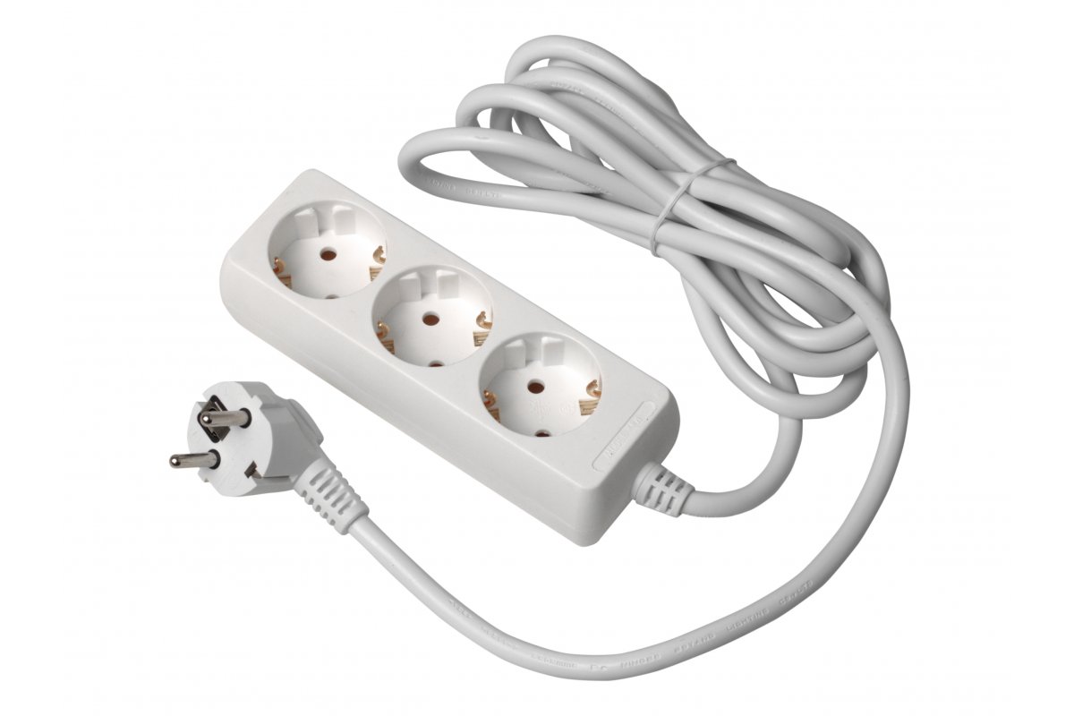 Extension cord schuko 3 sockets, 3 m