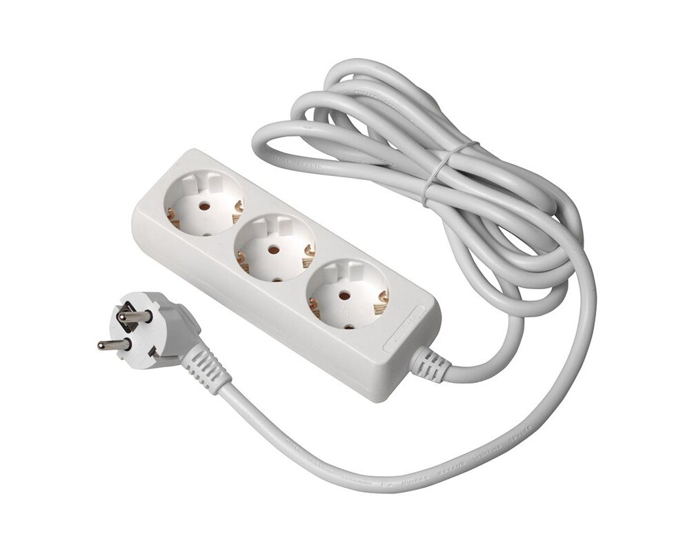 Extension cord schuko 3 sockets, 5 m