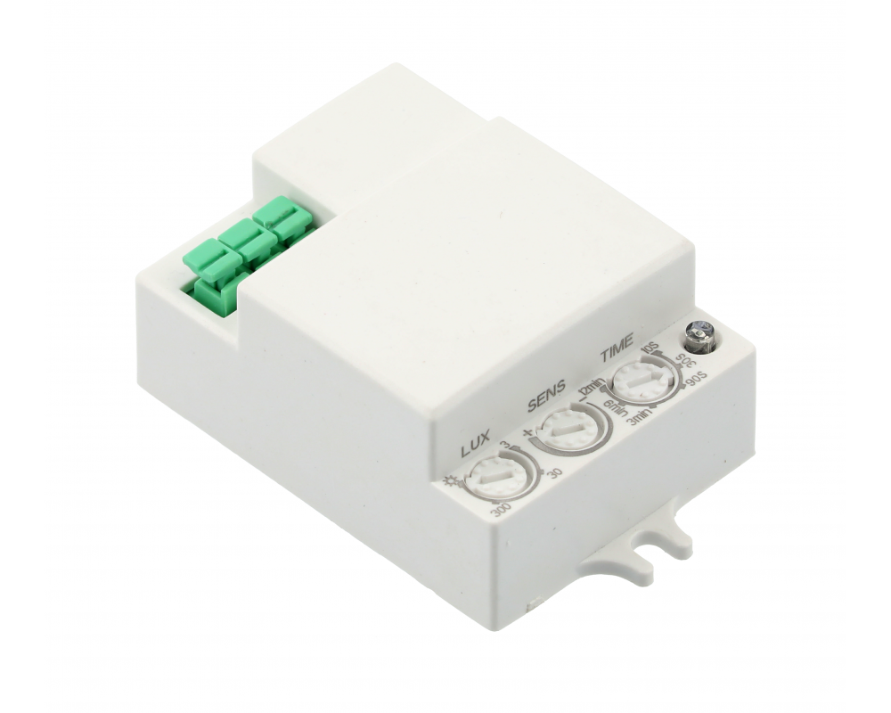 Microwave motion sensor SRC812 MINI2, max. 500 W, detection angle 360°, range 1-8 m, IP20, white