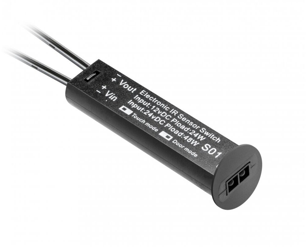 Touch switch 3in1, max. 24-48 W, DC12-24V, black