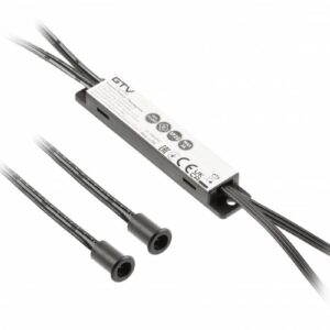 Non-contact switch, 1-mode MIKRO, max. 36 W, DC12V, 2 sensors, black