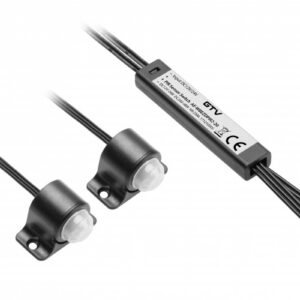 Non-contact switch, 1-mode, max.12V/24V,36W/72W, 2 sensors, cable 2 m, black