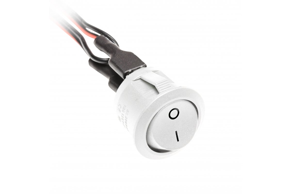 Key switch, max. 36 W, DC12V, white
