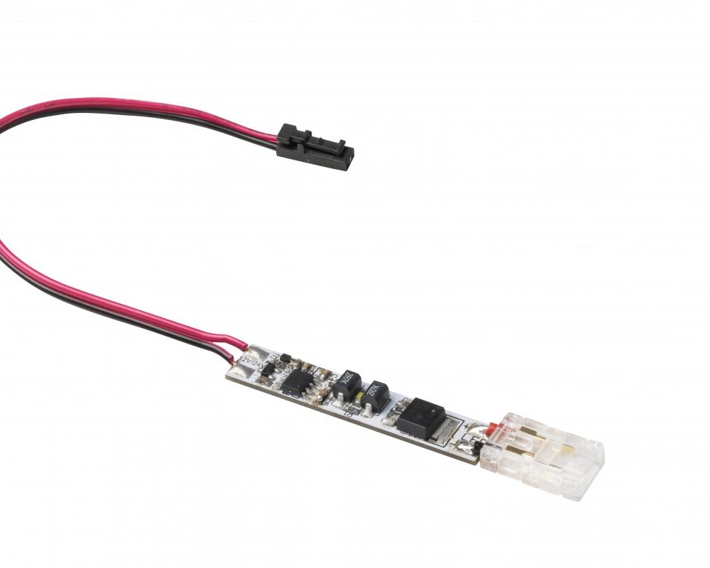 Touch switch for profile, dimmable, max. 36-72 W, DC12-24V, IP20, connector COB, cable mini AMP 15 cm