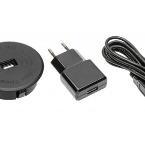 Wireless charging device with fast charging, recessed, black