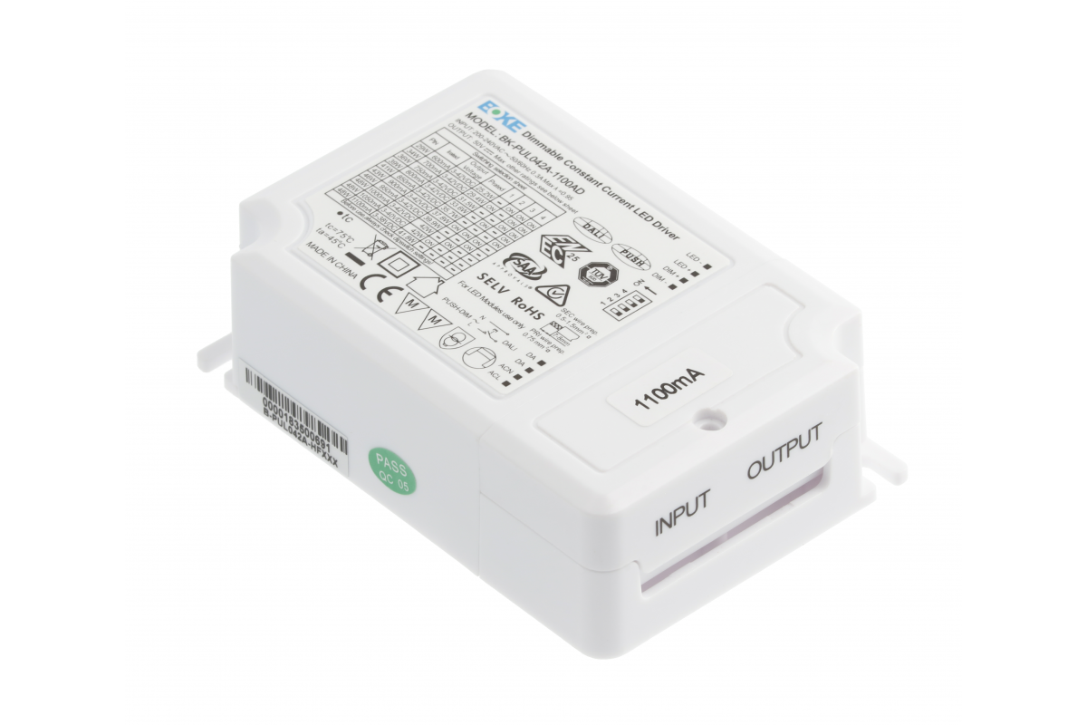 Constant current power supply DALI-PUSH-1-10V regulated 800-1100mA 3-42V SELV class 2, BOKE