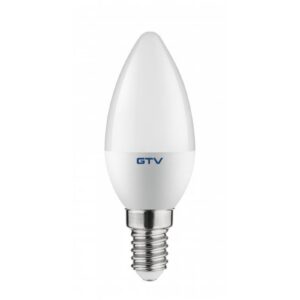 LED Bulb E14, C30, 6 W, 520 lm, 6400K, AC180-250V, 160°