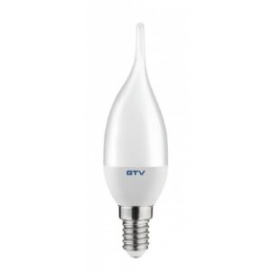 LED Bulb E14, C37L, 8 W, 720 lm, 6400K, AC180-250V, 160°