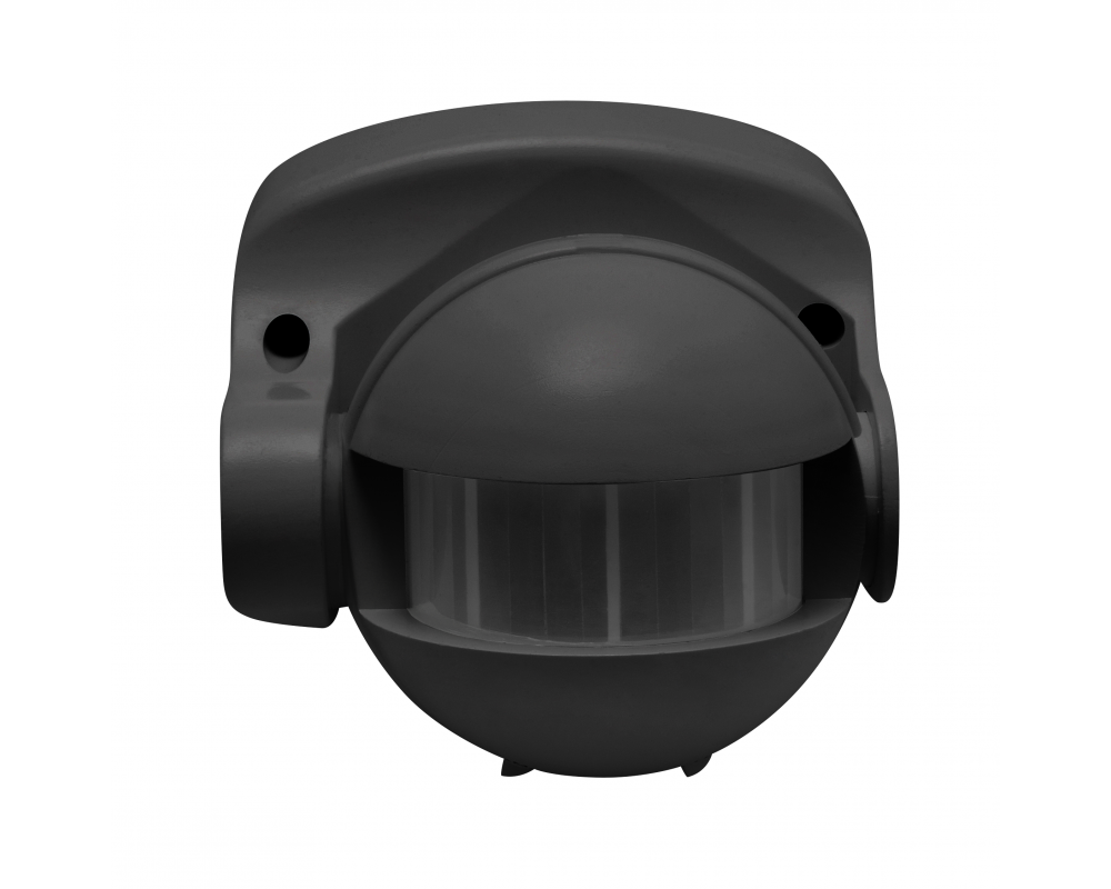 CR-1 Motion Sensor, max.1200W, AC220-240V, 180° angle, 10m range, IP44, black
