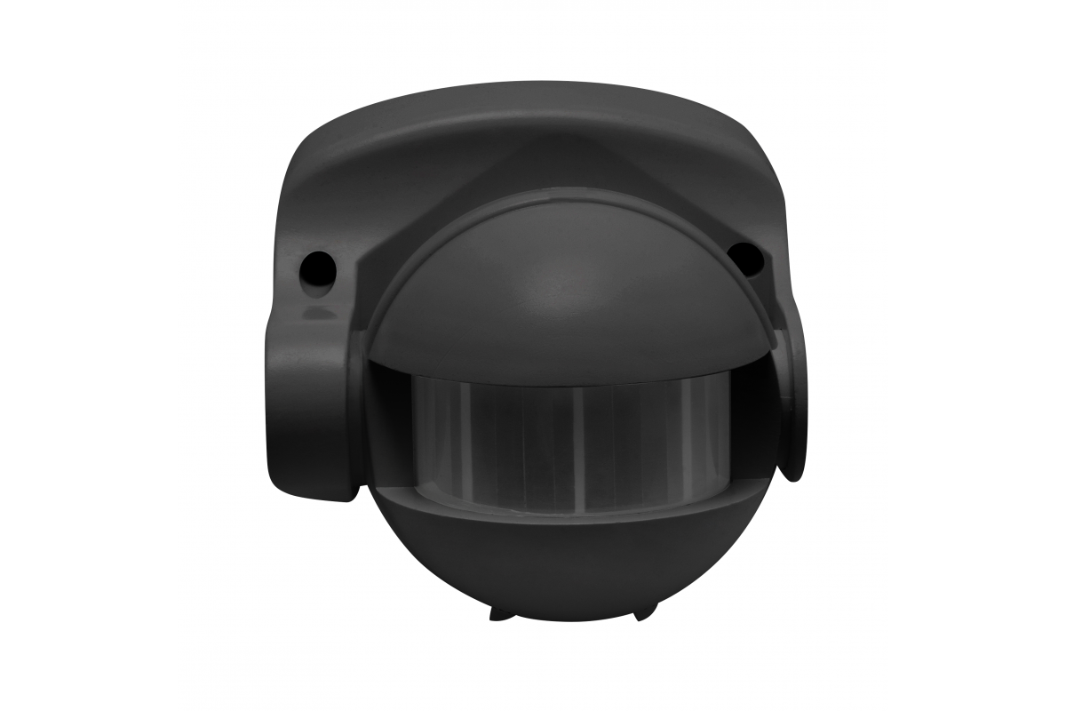 CR-1 Motion Sensor, max.1200W, AC220-240V, 180° angle, 10m range, IP44, black