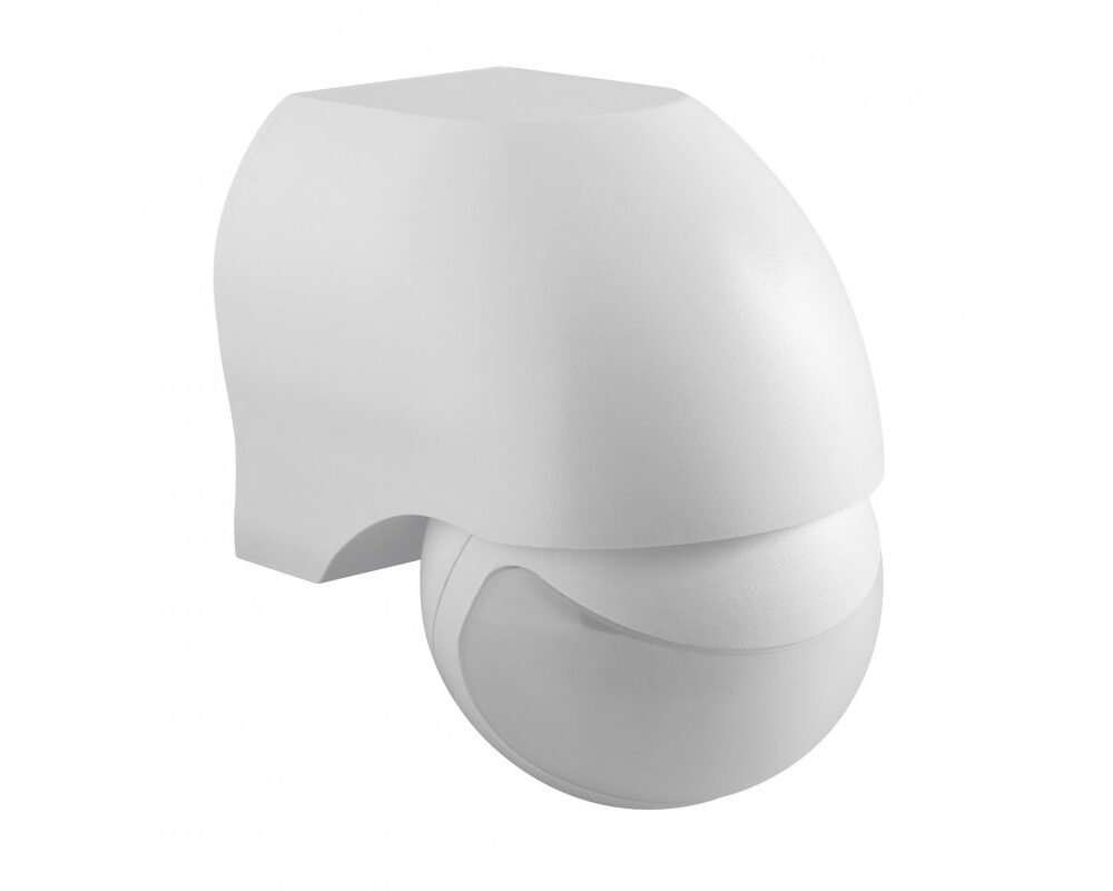 Motion sensor CR-11, max. 1200 W, detection angle 180°, range 8 m ± 1.8- 2.5 m, IP44, white