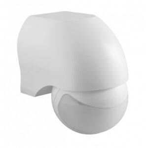 Motion sensor CR-11, max. 1200 W, detection angle 180°, range 8 m ± 1.8- 2.5 m, IP44, white