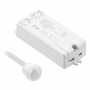 Motion sensor CR-18, max. 500 W, detection angle 360°, range 8 m, IP20, white