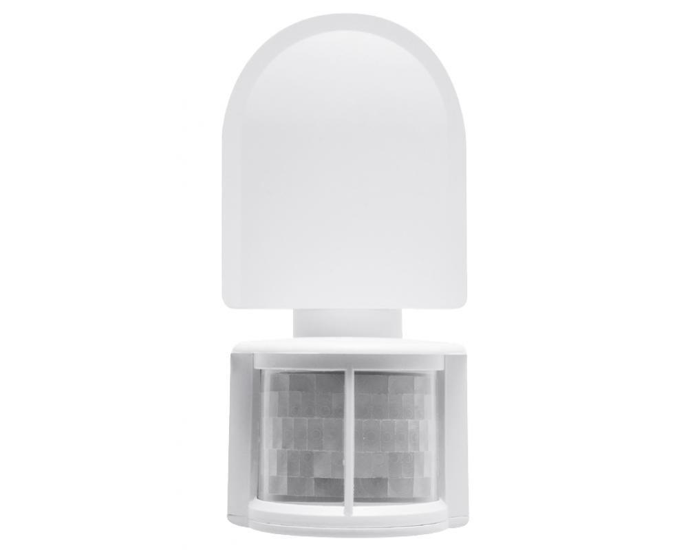 Motion sensor CR-2, max. 1200 W, detection angle 180°, range 8 m ± 1.8-2.5 m, IP44, white