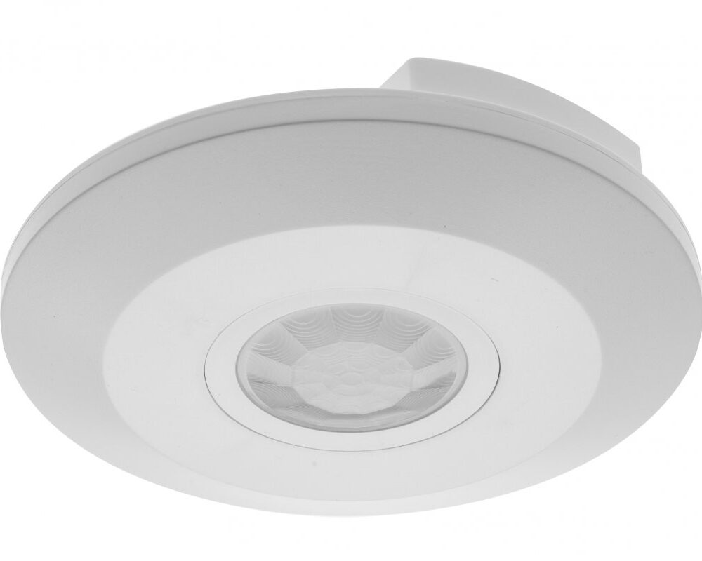 Motion sensor CR-3 MINI, max. 2000 W, detection angle 360°, range 6 m ± 2.2- 4 m, IP20, white