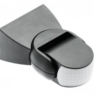 Motion sensor CR-9, max. 1200 W, detection angle 180°, range 2-8 m ± 1.8- 2.5 m, IP65, black