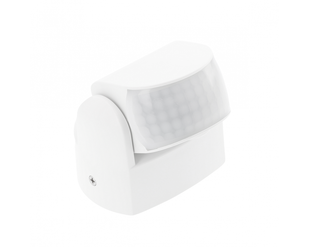 Motion sensor CR-9 MINI, max. 1200 W, detection angle 180°/360°, range 12 m, IP65, white