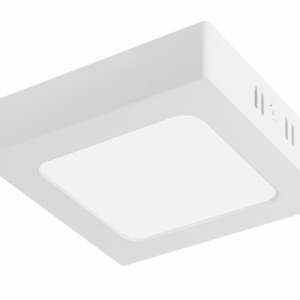 G-TECH LED luminaire FABRO, 6 W, 540 lm, 4000K, AC220-240V, IP40, surface-mounted, square, white