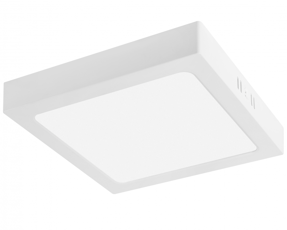 G-TECH LED luminaire FABRO, 18 W, 1800 lm, 4000K, AC220-240V, IP40, surface-mounted, square, white