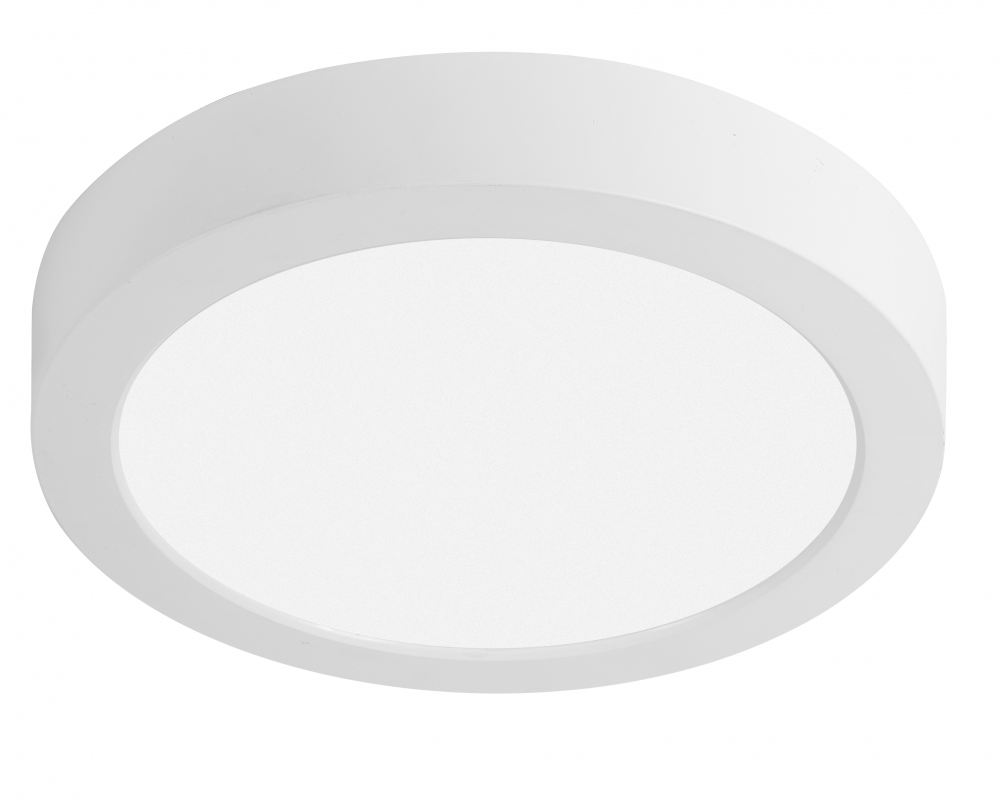 G-TECH LED luminaire FABRO, 18 W, 1800 lm, 4000K, AC220-240V, IP40, surface-mounted, round, white