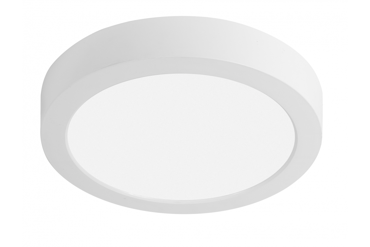 G-TECH LED luminaire FABRO, 18 W, 1800 lm, 4000K, AC220-240V, IP40, surface-mounted, round, white