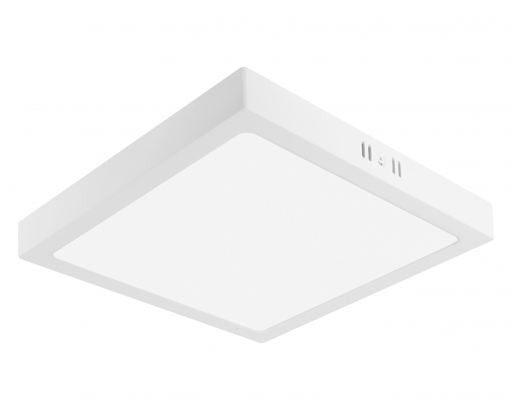 G-TECH LED luminaire FABRO, 24 W, 2400 lm, 4000K, AC220-240V, IP40, surface-mounted, square, white