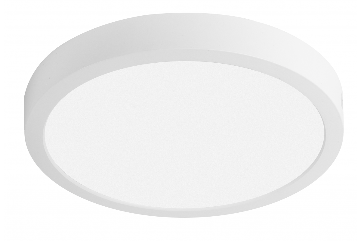 G-TECH LED luminaire FABRO, 24 W, 2400 lm, 4000K, AC220-240V, IP40, surface-mounted, round, white