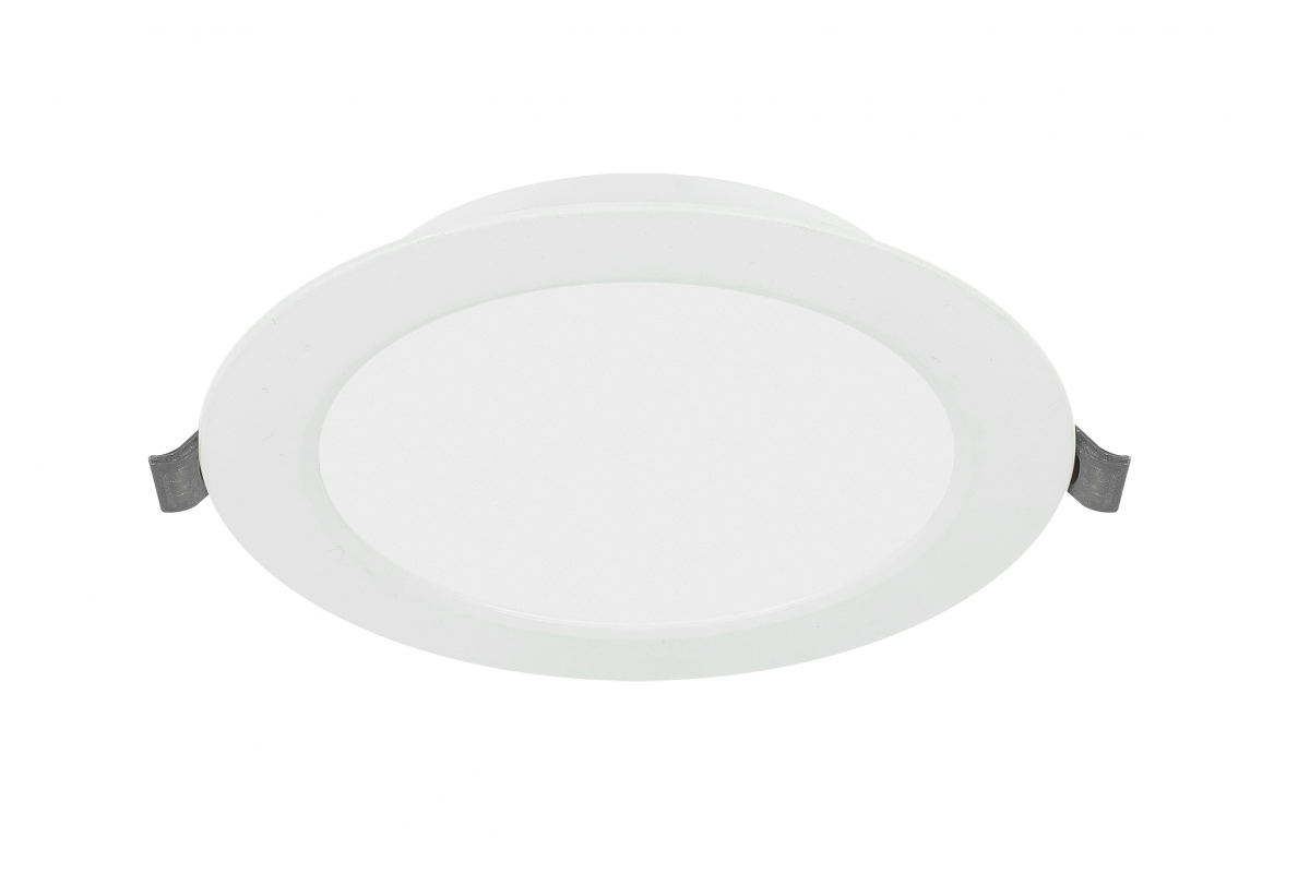 G-TECH LED luminaire FABRO, 6 W, 540 lm, 4000K, AC220-240V, IP40, recessed, round, white